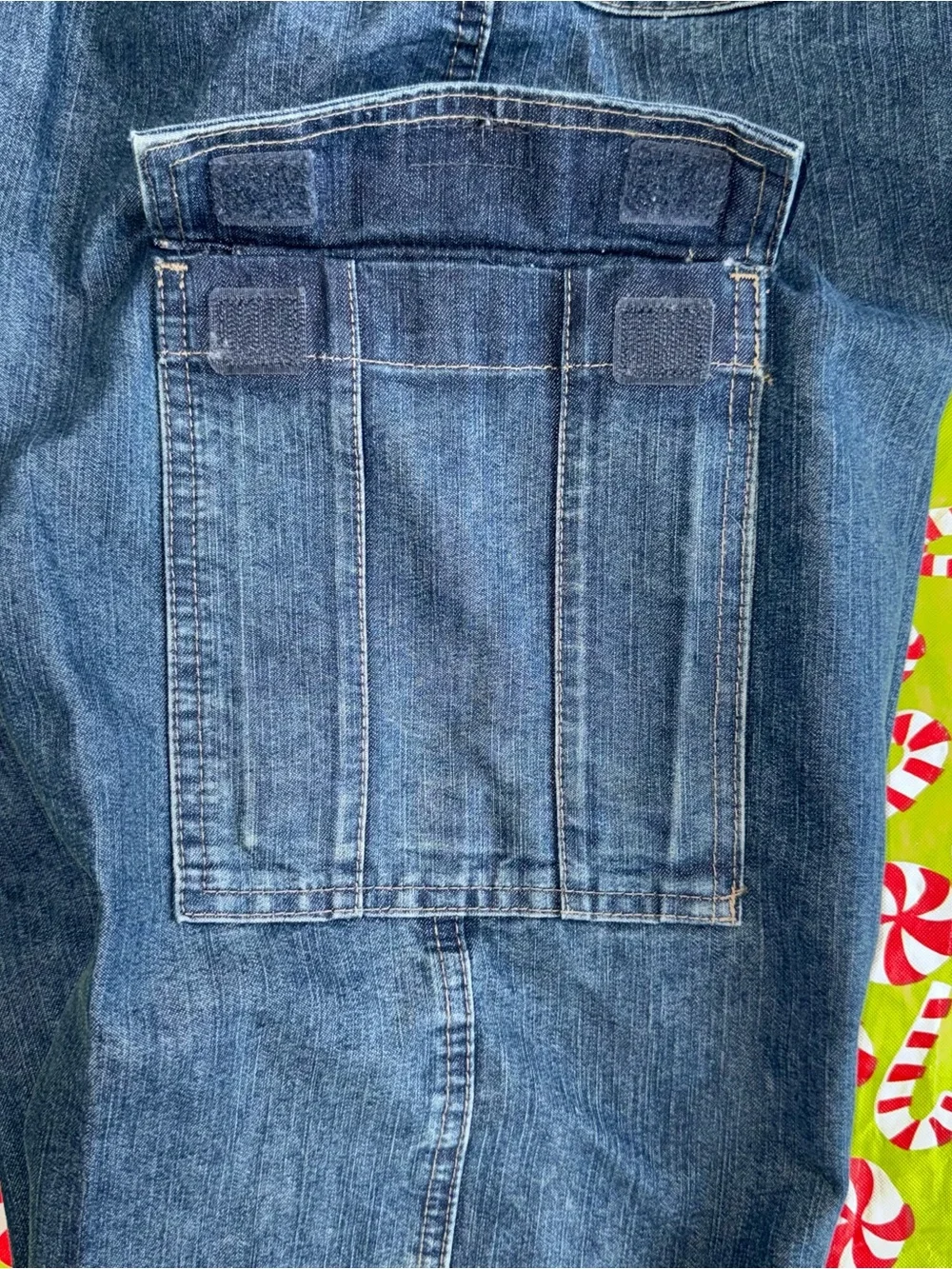 Wrangler Five Star Heritage Men’s Relaxed Fit Cargo Jeans 38x30 Dark Wash New